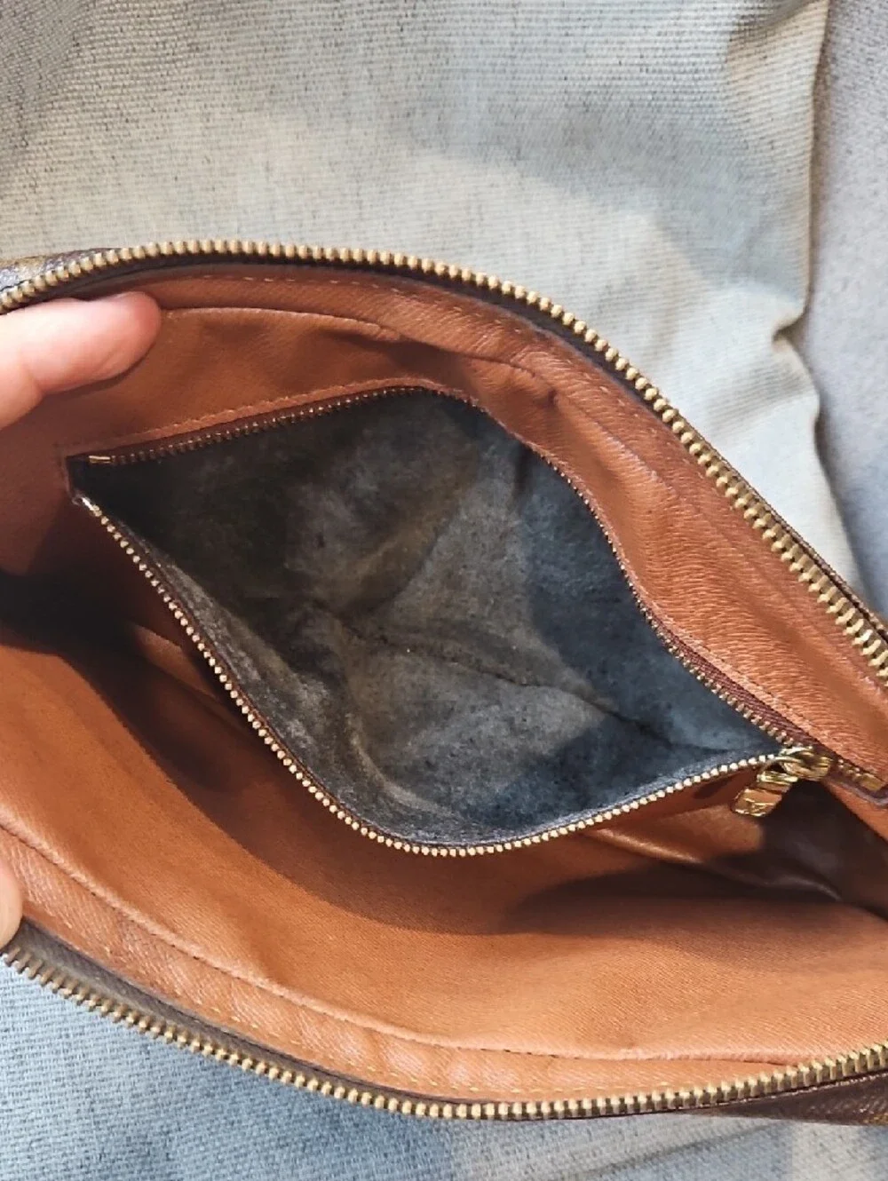 Louis Vuitton Monogram Canvas Toiletry Pouch in Brown and Tan - Picture 7 of 8